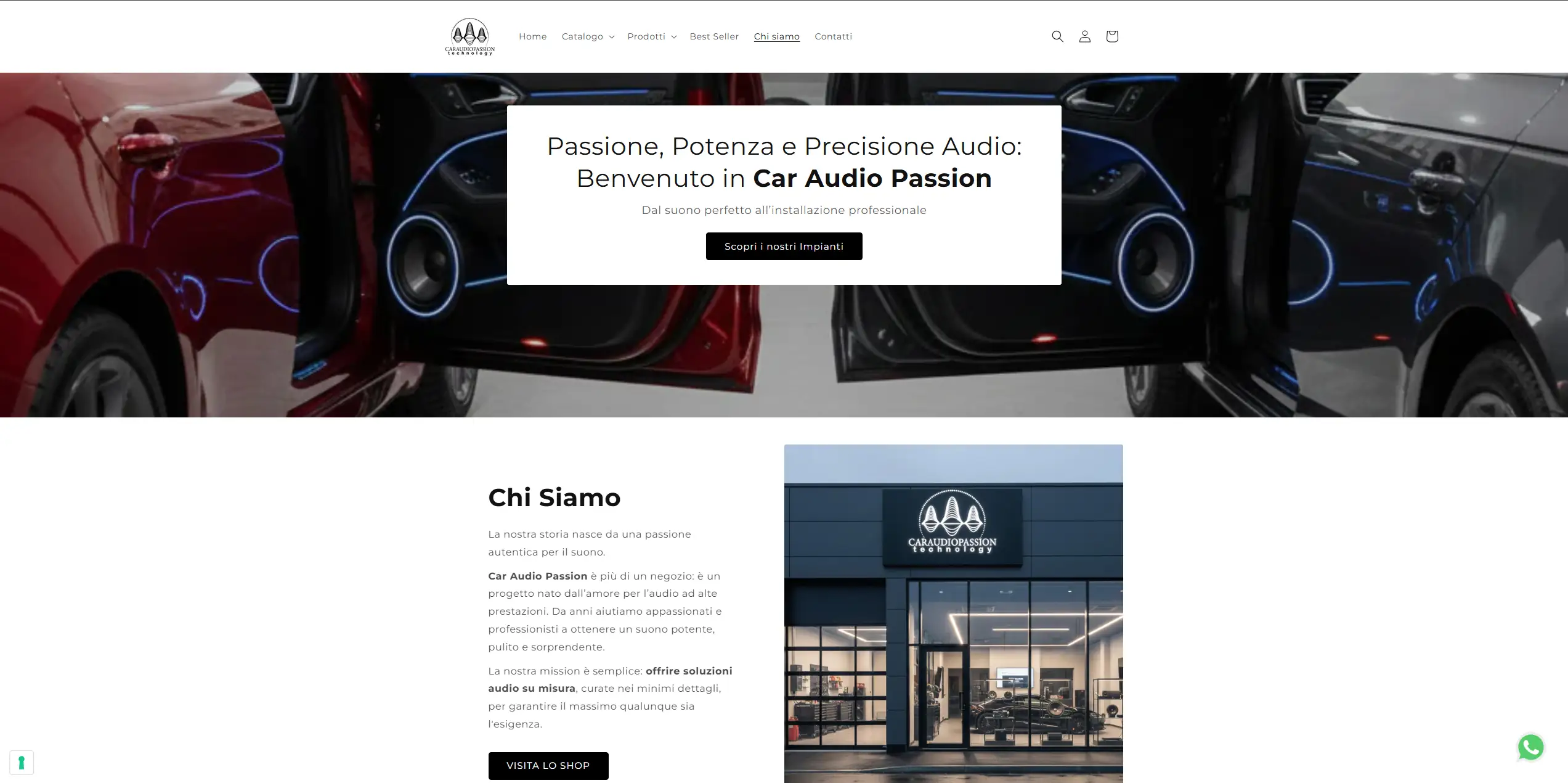 sezione sito car audio passion