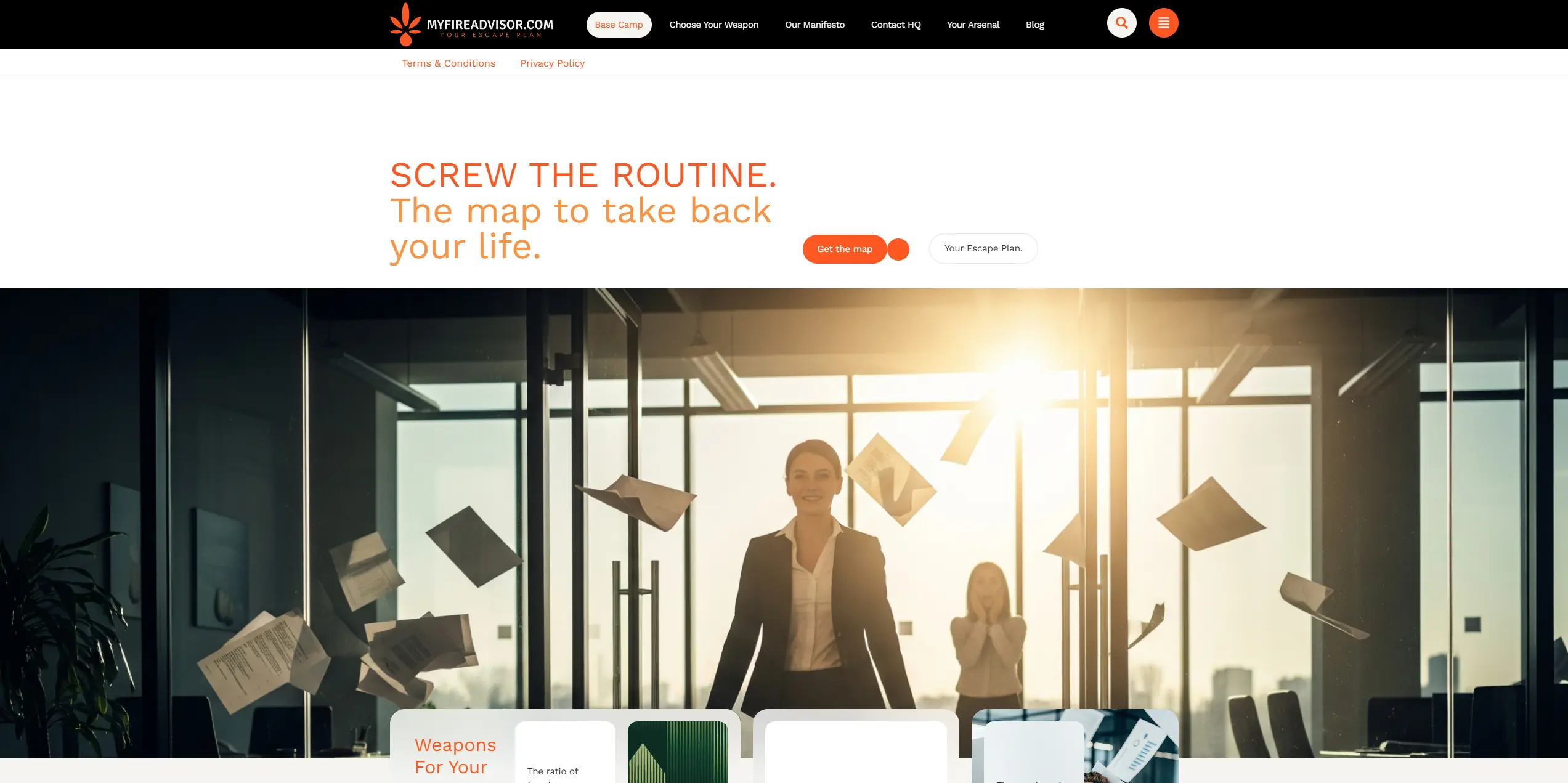 sezione sito My Fire Advisor